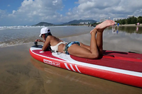 En stock, planche à pagaie gonflable YASKA 10'6, planche à pagaie pour lacs et rivières, capacité maximale de 130 kg, accessoires standard