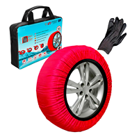 Chaussettes de neige pour pneus de voiture, haute résistance, 420 g/m², EN16662-1, XS-XXL, chaînes à neige textiles, chaussettes de neige automobiles, hiver, urgence