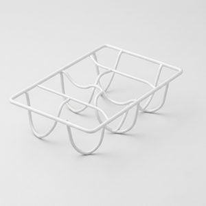 Minimalist Wire <b>Storage</b> Rack Rectangular Single Tier Lightweight <b>Kitchen</b> Dish Bowl Holder Standing Type - Product Image 1