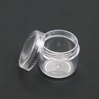 Pot cosmétique vide en plastique PS transparent de 3g, 5g, 6g, 7g, 8g, 10g, 15g, 20g, 30g, 50g pour poudre de paillettes pour ongles