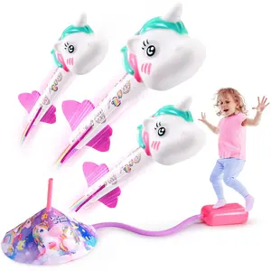Einhorn-Raketenauflieger für Mädchen Outdoor-Spielzeug für Kinder im Alter von 3-12 Jahren Geburtstagsgeschenke für 3-12jährige Mädchen Märchenwelt