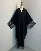 Nuosha OEM Nouvelle Mode Cardigan Abaya Robe Brodé de Style Moyen-Oriental Arabe CE Usage Quotidien