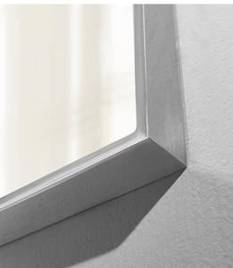 Fabrication d'usine en gros sans couture arqué un cadre intégré moulage 304 <span class=keywords><strong>miroir</strong></span> de cadre en acier inoxydable pour mur de salle de bain - Product Image 5