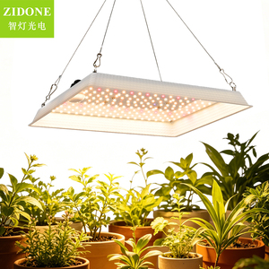 Panel de Luz LED de Espectro Completo de 60W para Cultivo, IP65, Aluminio, Cobertura de 4x4 pies, 2835 LEDs, para Floración/Plántulas, Vida Útil de 50000h - Product Image 1