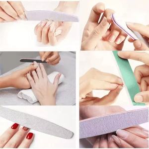 Wholesale Half Moon Nail <b>File</b> Double Sided Grey Sand Buffer <b>File</b> Durable Sandpaper for UV Gel Acrylic Nail Art - Product Image 3
