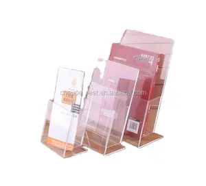 Customize A4 A5 A6 size acrylic brochure holder