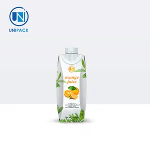 UNIPACK Liquid Packaging Customized Packaging and Logo Printing Disposable Aseptic Cartons for Beverage