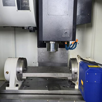 Centre d'usinage vertical CNC 5 axes robuste VMC850 avec table à trunnion BT40 800 mm pour moule d'hélice en acier