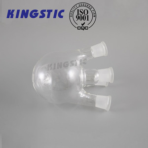 4ネック丸底ガラス沸騰フラスコ中国製造ラボ - Product Image 5