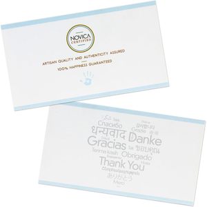 Guirnalda de Algodón Hecha a Mano NOVICA, Muñeca de la Suerte Colorida, Multicolor, Moderna, Cultural 'Alegría' para Decoración del Hogar, Adornos de la India, Diwali - Product Image 3