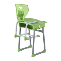 Prix d'usine Étudiant Étude Formation Table de lecture Contreplaqué Double Places Lycée Mobilier Salle de classe Bureau et Ensembles de chaises