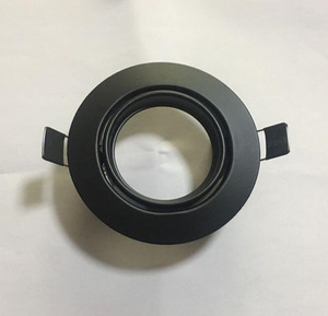 Modern Aluminum Black White GU10 MR16 Embedded Downlight <strong>Ceiling</strong> <strong>Light</strong> Housing LED Spotlight Holder <strong>Bracket</strong> with Remote Control - Product Image 1