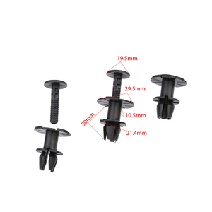 Piezas de automóviles 5 uds. Clips de ajuste de falda de alféizar lateral negro Clips de ajuste de falda 07147122912 07147122913 para BMW 1/3/ X1/X6 - Product Image 4