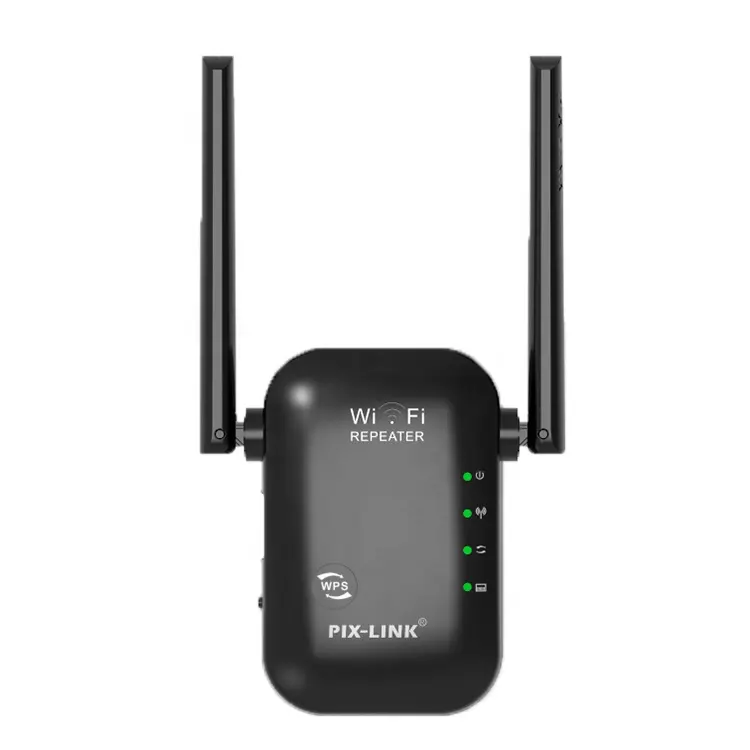 PIX-LINK Hot Sale 802.11n/b/g 300Mbps Antenna WIFI Range Extender Wireless-N Repeater / Extender / Expander Network Routers