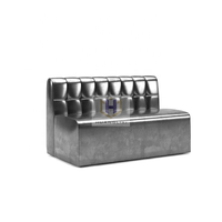 Ensembles de banquettes de café vintage en forme de U pour bars, restaurants, KTV, tables basses et chaises en cuir PU, canapé de boîte de nuit moderne en carton