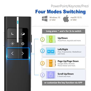 Norwii N99s BLE ผลิตภัณฑ์นวัตกรรมปี 2026 ตัวชี้นำแบบมัลติฟังก์ชั่นสำหรับการนำเสนอ PowerPoint - Product Image 5