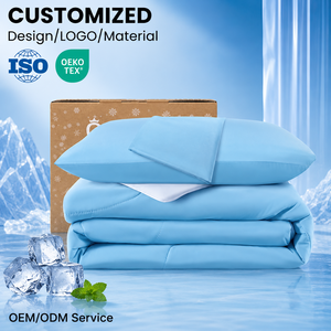 Edredón <span class=keywords><strong>Ligero</strong></span> Ecológico para Verano, Transpirable y Lavable, Relleno de Poliéster, para Uso en el Hogar y Hoteles, Diseño Liso, OEM - Product Image 1