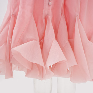 <span class=keywords><strong>Robe</strong></span> de soirée d'été pour femme de haute qualité, nouveau design, à manches courtes trompette, idéale pour les rendez-vous et les anniversaires, tissée et unie. - Product Image 5