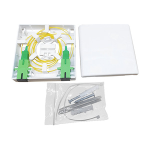 Boîtier de terminaison à fibre optique 2 cœurs (matériau ABS/PP) pour câble optique intérieur/extérieur, idéal pour l'épissure et la terminaison des câbles de télécommunications - Product Image 4