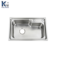 Évier de cuisine en acier inoxydable 304 durable et sans soudure, anti-rayures, moderne, avec égouttoir