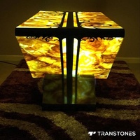 Table en pierre artificielle translucide jaune, faux onyx en albâtre, design moderne, ignifuge, durable pour hôtel et bureau