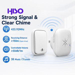 No Battery Self Powered 433.92MHz 150m Range 38 Chimes 3 Volume AC100-230V <strong>UK</strong> US EU Plug Home Wireless Doorbell Door Bell - Product Image 6