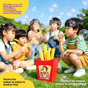 Bâtonnets à bulles colorés en forme de frites, jouet robuste en ABS non toxique, jeu d'extérieur, cadeau d'anniversaire pour tout-petit - Product Image 2