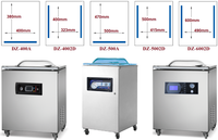 Machine d'emballage sous vide en acier inoxydable Dz 400, scelleuse sous vide commerciale à chambre unique pour aliments, viande, poisson, légumes