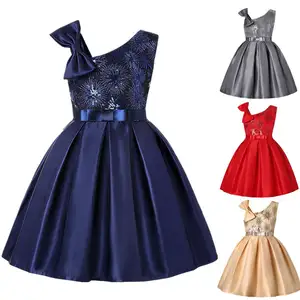 2021 बिना आस्तीन छोटी लड़कियों के लिए ड्रेस नई गर्मियों प्रिंट फूल राजकुमारी पोशाक कपास फ्रॉक डिजाइन 1863
