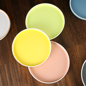 Piatto da bistecca in melamina in stile nordico di lusso piatti da portata riutilizzabili per la colazione dell'hotel in plastica piatta creativa - Product Image 5