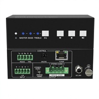 Mini amplificateur Dante 2 canaux 40W 4/8 ohms avec alimentation PoE pour systèmes de sonorisation d'ambiance