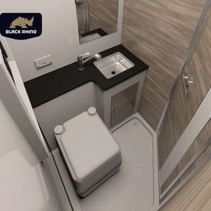 Remolque de Camping de Doble Eje a Bajo Precio, Caravana de Viaje Todoterreno de Alta Resistencia Equipada con Sistema Sanitario Completo - Product Image 5