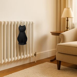 Cat-Shaped Radiator Humidifiers Set Of 3 With <b>S</b>-<b>Hook</b> Black Gray White 8x4x18cm - Product Image 5