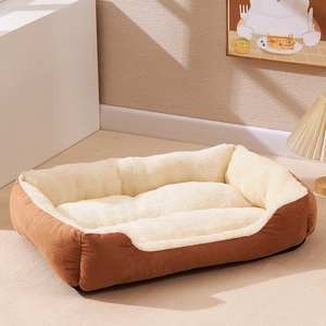 Maßgefertigtes Luxus-Haustierbett Großes Quadratisches Multifunktionales Hunde- und Katzennest Winterwarm Weich Atmungsaktiv PP-Baumwollgefülltes Sofabett Bissfest - Product Image 3