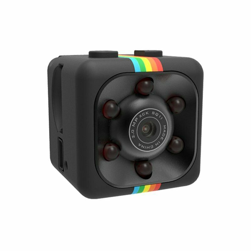 SQ11 Mini Camera Spy For HD 1080P icloud Auto Tracking Home Security p2p with Night Vision add 32G SD Card