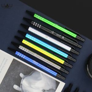 Hochwertiger benutzer definierter Logo Black Metal Gel Pen mit blauer Tinte 0,5mm Schreib breite für Büro und Schule Verwenden Sie VIP Gift China Factory - Product Image 4