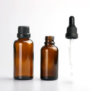Flacon Avec Pipet 100 50 30 20 15 10 5 Ml Botol Serum Botol Minyak Esensial Botol Serum dengan Tutup Penetes - Product Image 1