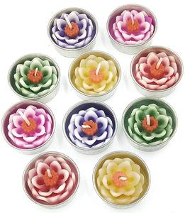 Floating Rose Petals Flower <strong>Candle</strong> Hand Poured Wax Rose Scent <strong>Small</strong> <strong>Candles</strong> for Home Decor - Product Image 5