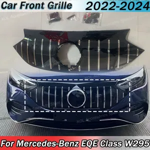 Car Front <b>Grille</b> <b>For</b> EQE Class W295 V295 EQE350 EQE450 EQE500 2022-2024 <b>For</b> Style Upper <b>Mesh</b> Cover Body Kit - Product Image 1