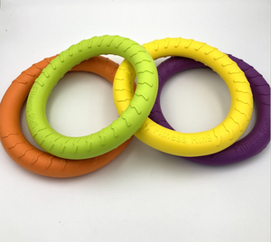 Discos voladores de <span class=keywords><strong>Fitness</strong></span> para exteriores, anillo de entrenamiento interactivo para perros, EVA, juguetes para perros, anillo flotante de agua - Product Image 3