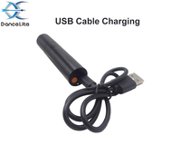 Linterna LED S15 Super Mini UV 365nm, Micro USB, recargable, luz roja, batería integrada