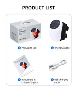 Airbag inalámbrico para aliviar el dolor de artritis, masajeador de rodilla vibrador de presión de aire calentado eléctrico con terapia de calor y luz roja - Product Image 5