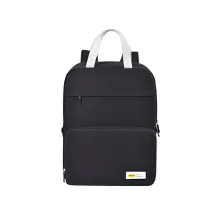 Teenagers Foldable Solid Color Foldable Back Pack Kids Girls Lightweight Travel Tutoring Bag Student Backpack Simple School Bag