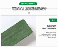 Pâte à polir verte Fortunebrasive 320g, cire solide pour polissage, barre de finition pour acier inoxydable et métal, effet miroir, OEM
