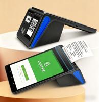 Terminal Punto de Venta F1-88 con Impresora de 80mm, Android, Alta Velocidad, Cortador Automático, Escáner de Códigos QR, Sistema POS Portátil de Escritorio