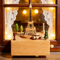 Yiyu Vente en gros de boîtes à musique en bois artisanales, danseuse de ballet, cadeau d'anniversaire pour enfants, décoration de la maison, ornement, musique personnalisée 30s