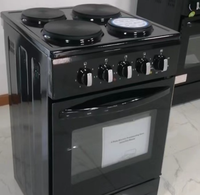 Cuisinière électrique autonome à 4 brûleurs avec four et grill pour appareils électroménagers de cuisine d'hôtel