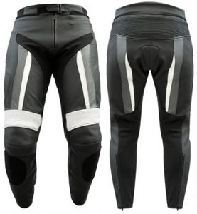 กางเกงมอเตอร์ไซด์สำหรับผู้ชายกางเกงหนังโพลีเอสเตอร์ย้อมสีล้วนสำหรับผู้ใหญ่ - Product Image 1