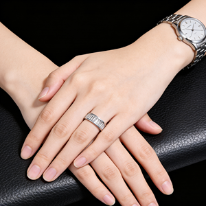 CUSTOM 9K/10K/14K/18K SOLID <b>GOLD</b> LAB GROWN CVD IGI/HPHT DIAMOND CLASSIC ENGAGEMENT PARTY <b>RING</b> for <b>MEN</b> & WOMEN - Product Image 6