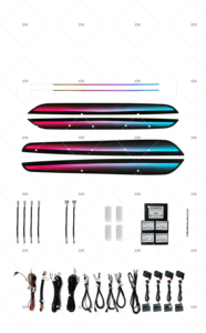 Nuova Versione Internazionale di Luci Ambientali per Interni Auto, Adatte per Volkswagen VW Magotan <span class=keywords><strong>Passat</strong></span> B7 e <span class=keywords><strong>Passat</strong></span> <span class=keywords><strong>CC</strong></span> - Product Image 3